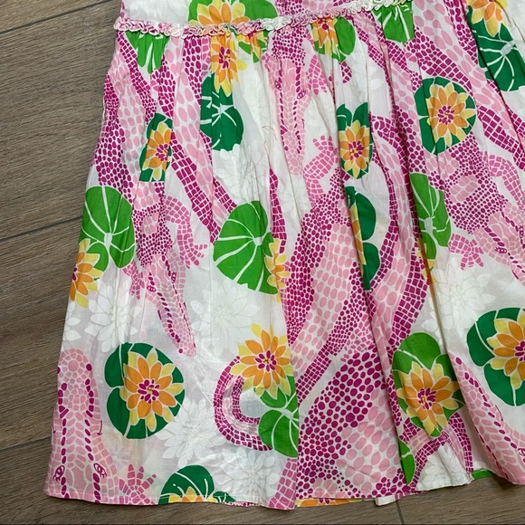 LILLY PULITZER alligator tiered circle skirt M - Picture 3 of 10
